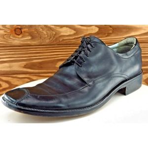 Kenneth Cole Shoes Size 12‎ M Black Derby Oxfords Leather Men 5707
